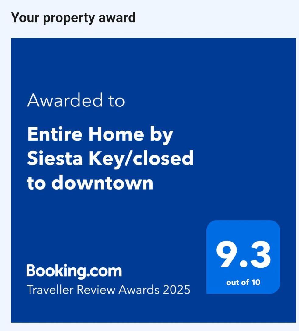 Entire Home By Siesta Key/Closed To Downtown Sarasota Eksteriør billede